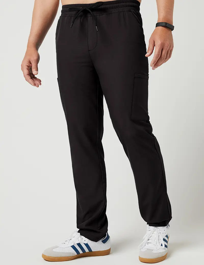 Jaanuu Men's Slim Drawstring Pant - Black