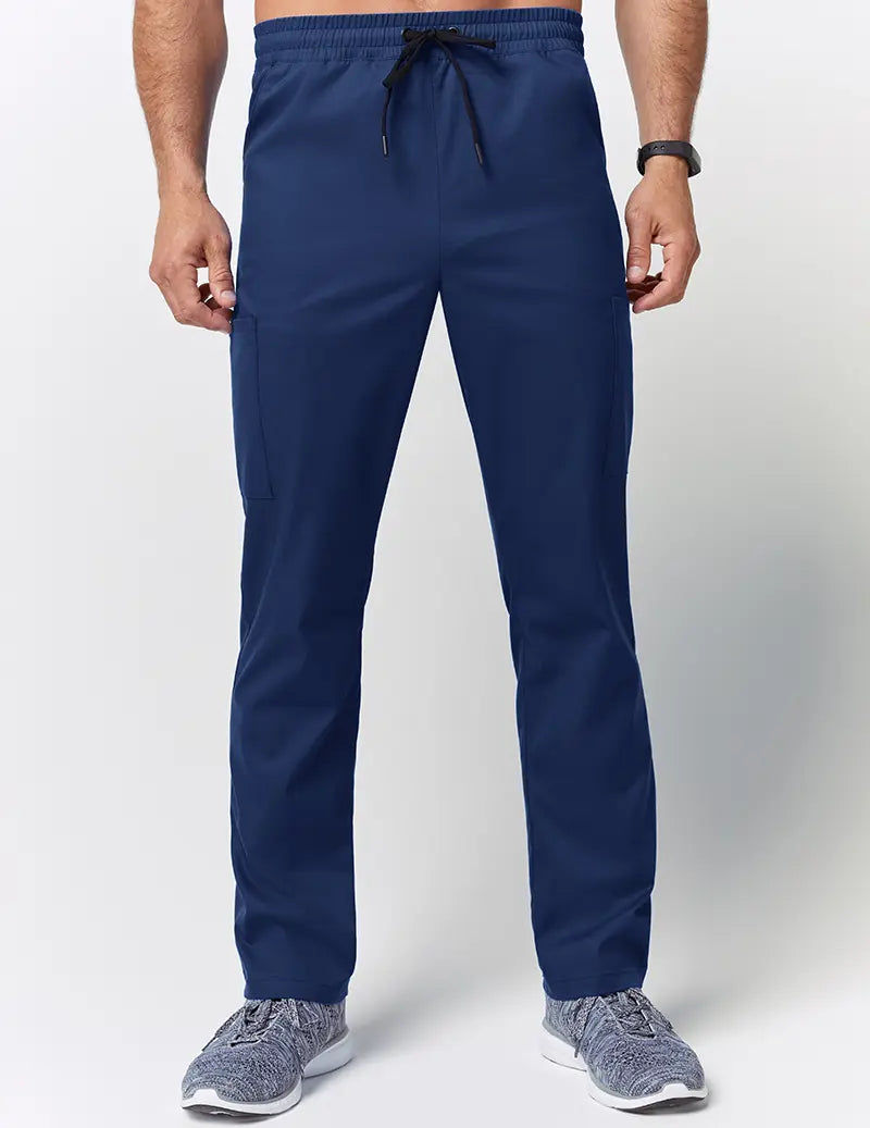 Jaanuu Men's Straight Leg Drawstring Pant - Estate Navy Blue