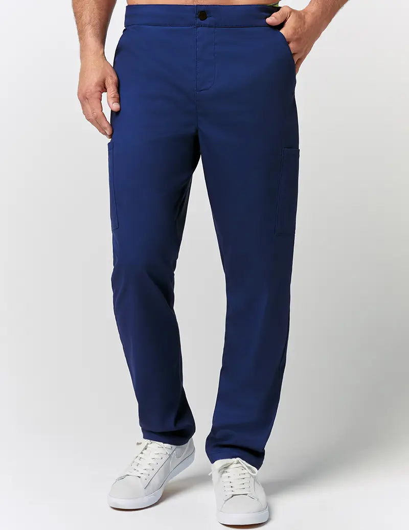 Jaanuu Men's Straight Leg Zip Pant - Estate Navy Blue