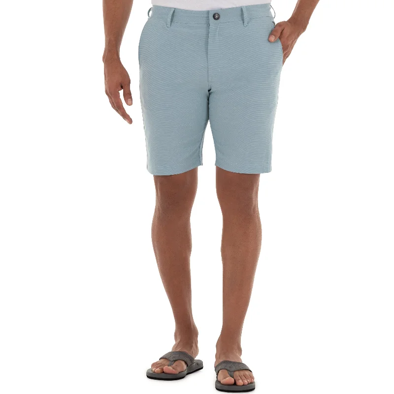 Men's 9" Hybrid Performance Light Blue Walking Short