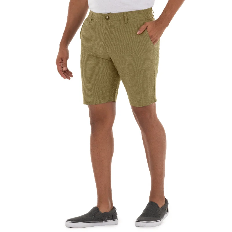 Men's 9" Hybrid Performance Khaki Walking Short