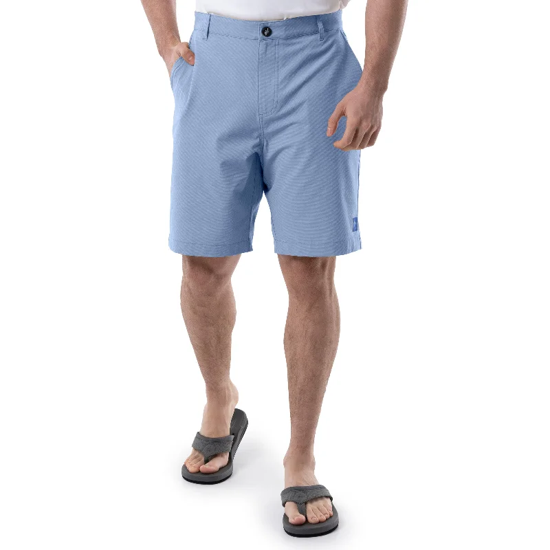 Men's Blue Performance Hybrid Short 4-Way Stretch