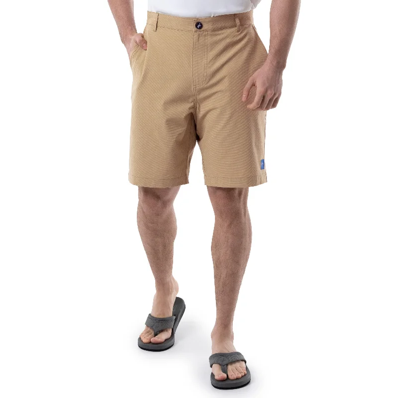 Men's Khaki Performance Hybrid Short 4-Way Stretch