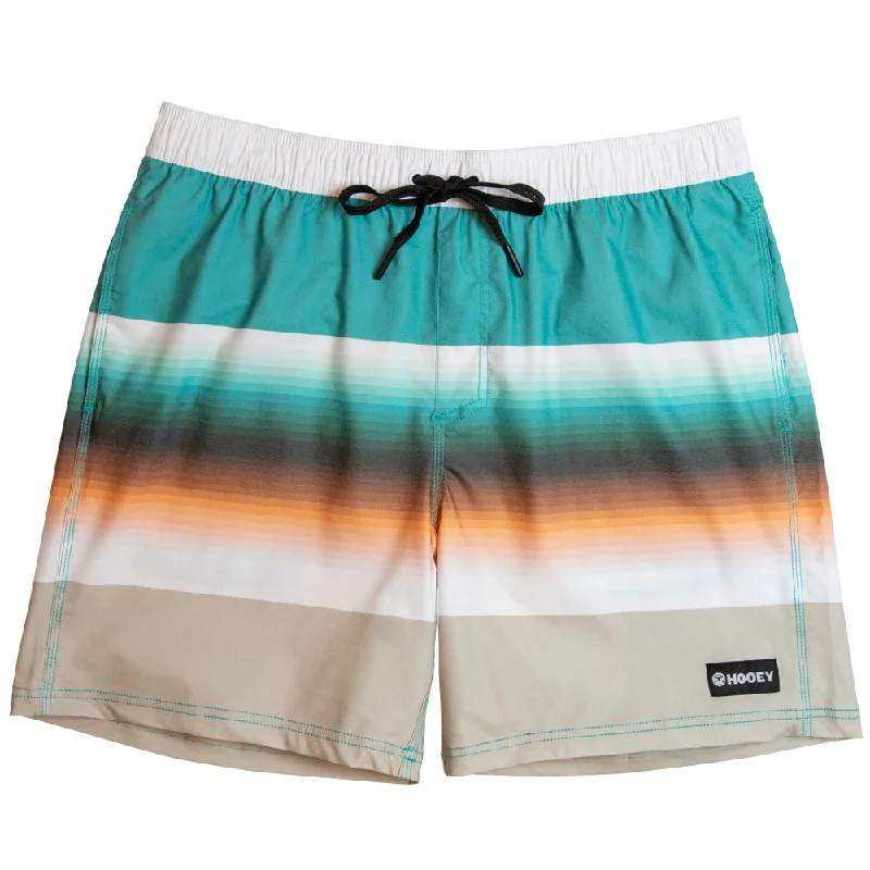 Youth "Bigwake" Turquoise/Tan Serape Board Short